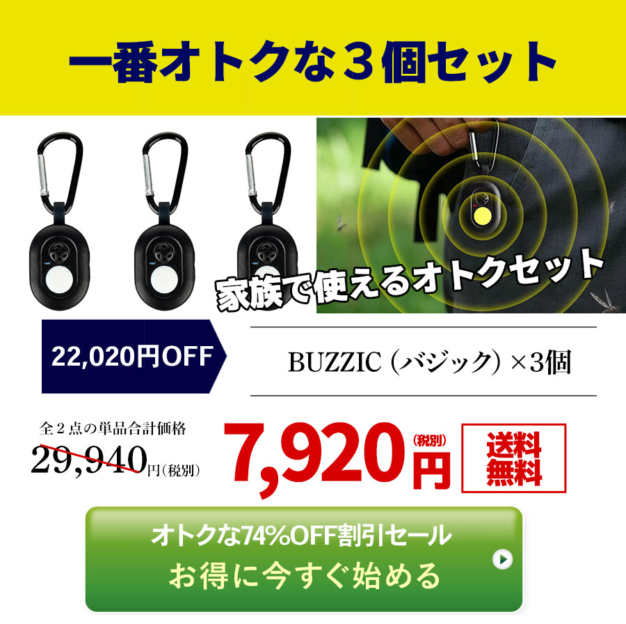 【一番オトク】BUZZIC×3個セット